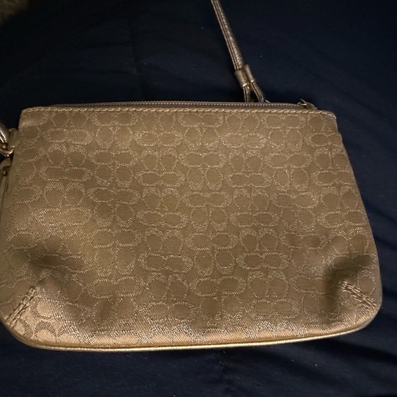 COACH Golden Shimmer Wristlet - Picture 2 of 10